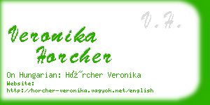 veronika horcher business card